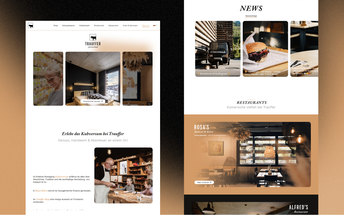 Trauffer Landing Page